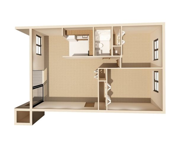 Lindenbrooke 2BD 1Bath 822sqft