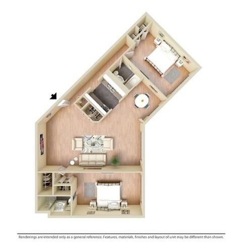 2 Bedroom 2 Bath