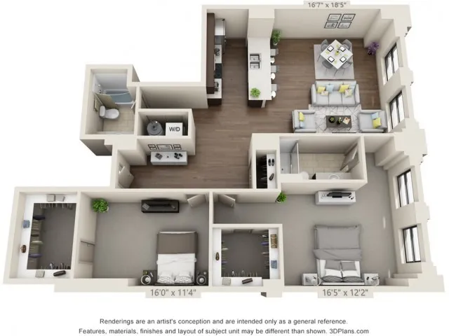 Two Bed Two Bath 1469sqft