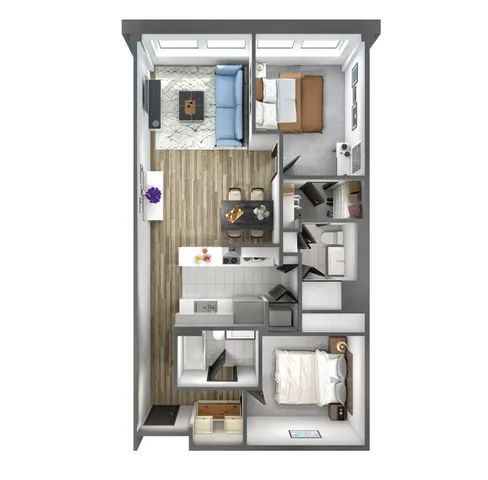 2 bedroom 2 bathroom