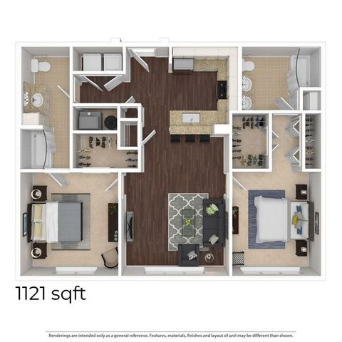 Athens 2BD 2Bath 1121sqft
