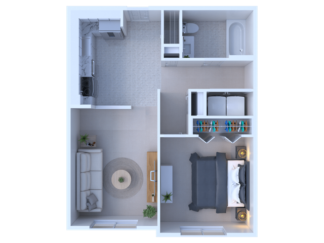 Rockledge Pointe 1 BR 672 sqft