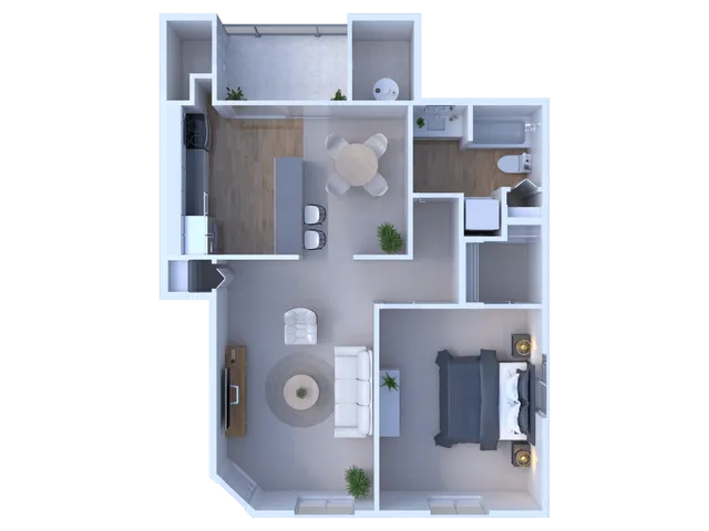 Millers Crossing 1 bed 1 bath 870 sqft