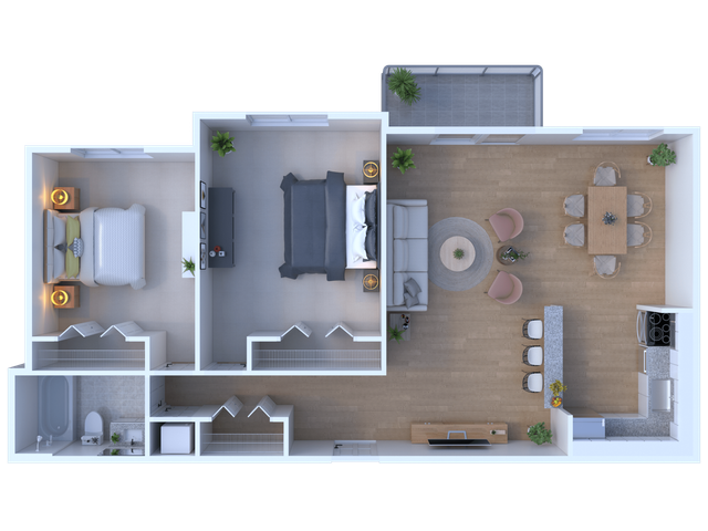 MontgomeryPointe 2BD 2Bath 1000sqft