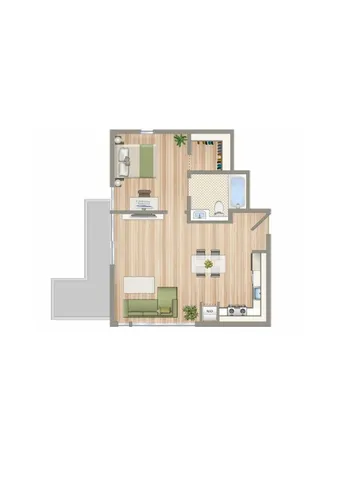 Bixby 724 sq.ft