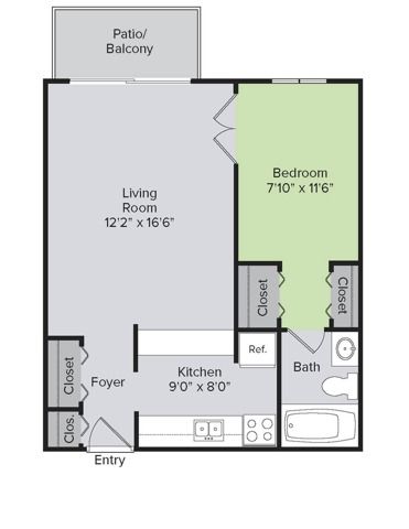 1x1-600sqft Reno