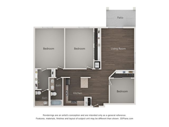 3x1.5BR - Renovated Greens
