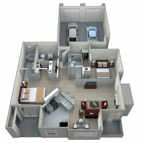 2 Bedroom, 2 Bath