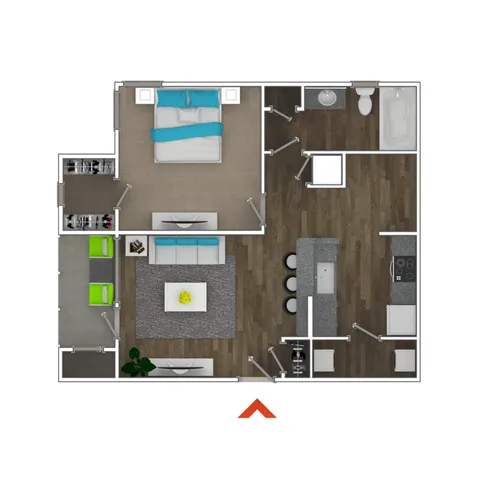 1 Bedroom B