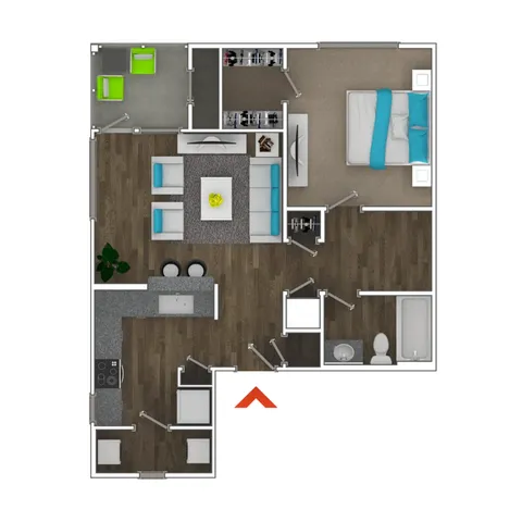 1 Bedroom A
