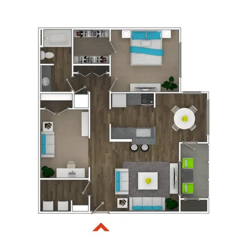 1 Bedroom + Office G