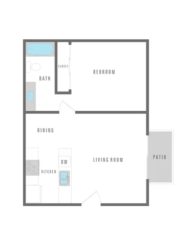 1 Bed 1 Bath