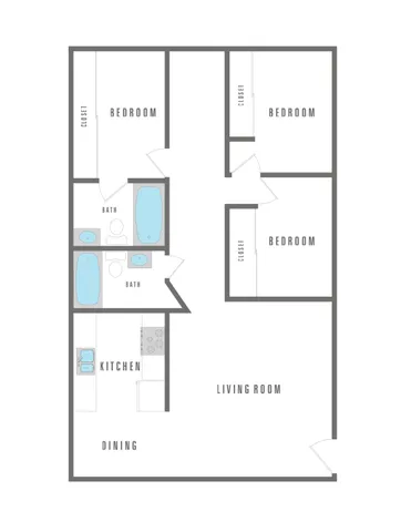 3 Bed 2 Bath