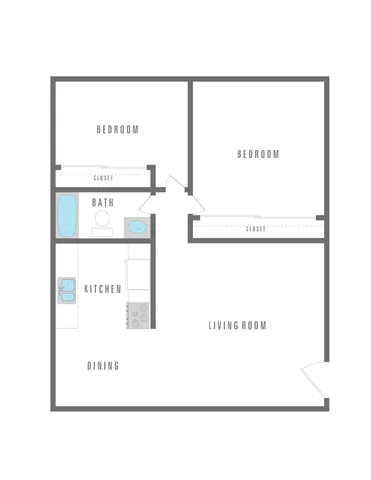 2 Bed 1 Bath