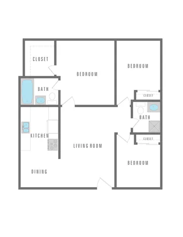 3 Bed 2 Bath