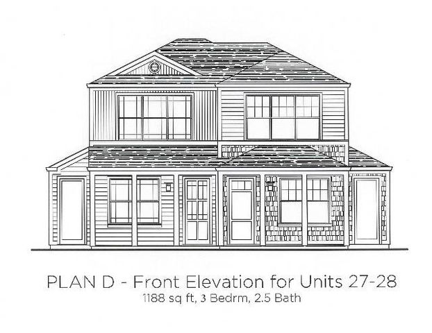 Front Elevation for Units 27-28