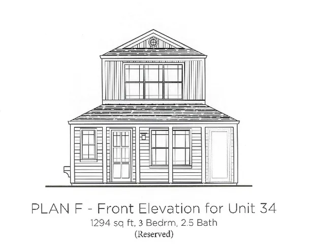 Hansen Place - Three Bedroom Townhome Large - Front Elevation