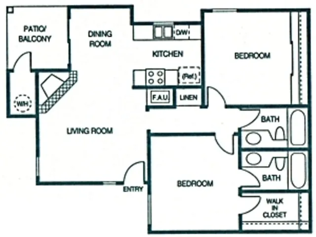 Two Bedroom Floor Plan