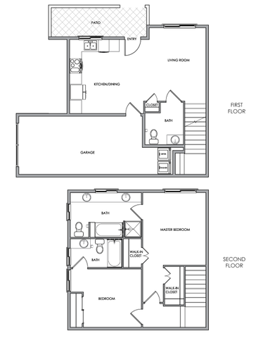 Two Bedroom Floor Plan