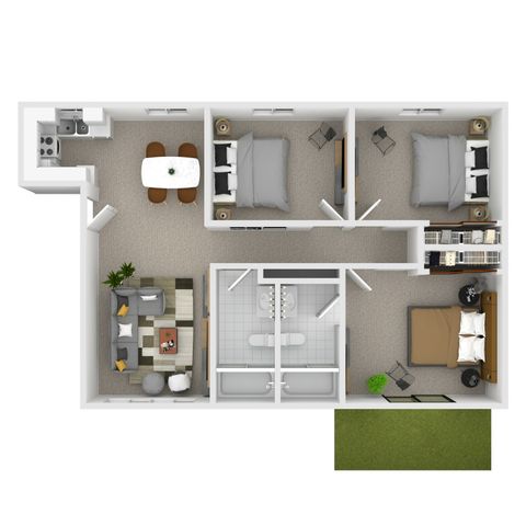 3-Bedroom 2-Bathroom