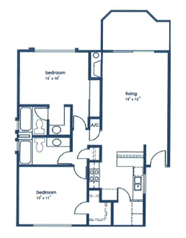 two bed two bath