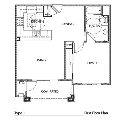 1 bedroom 1 bath