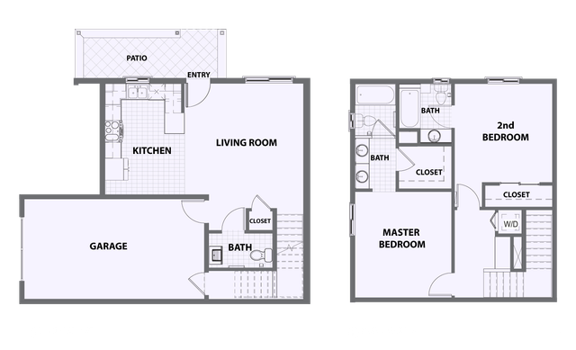 2 bed 3 bath