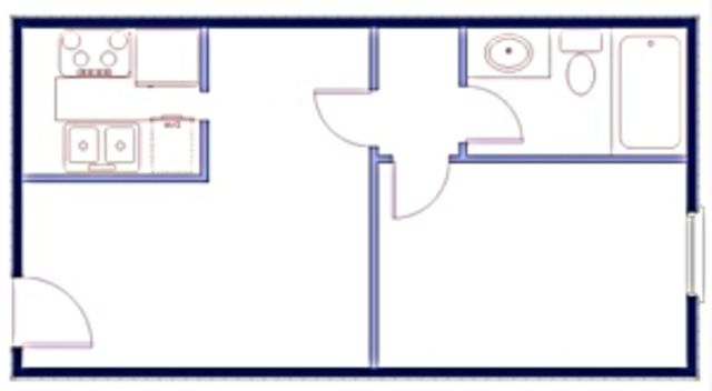 One Bedroom Floor Plan