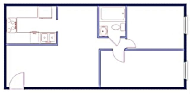 Two Bedroom Floor Plan