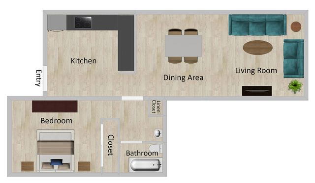 Fletcher 1 Bedroom