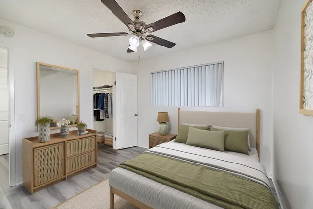 One bedroom at Pine Vista Virtual Staged