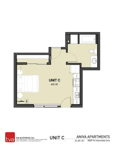 studio - 430sf