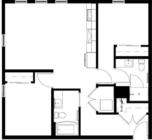 2x2A floor plan
