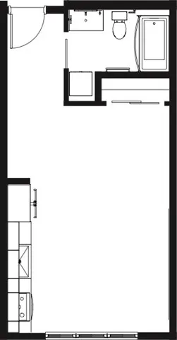 Studio 1 Floor Plan