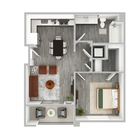 One-Bedroom, One-Bathroom Apartment