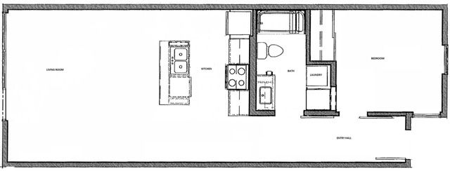 1x1L2 floor plan