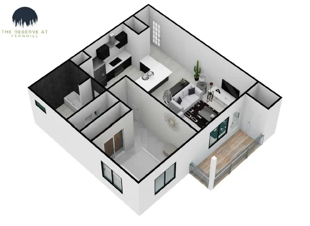 One Bedroom Floor Plan