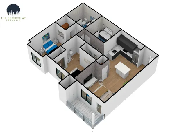 Two Bedroom Floor Plan