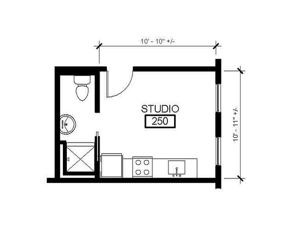 Studio 1 Floor Plan