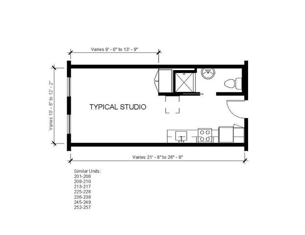 Studio 2 Floor Plan