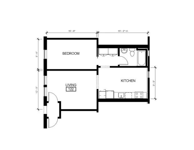 1 Bedroom I Floor Plan