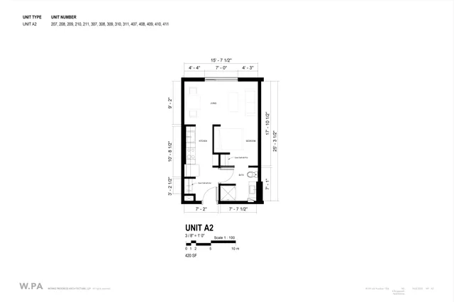 Unit A2 Floor Plan