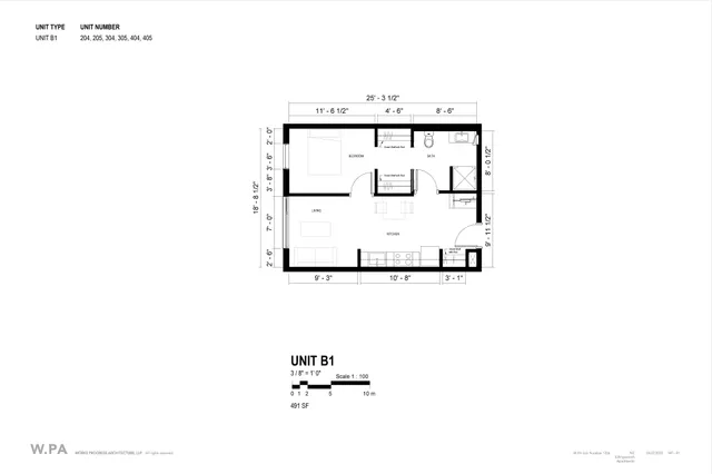 Unit B1 Floor Plan