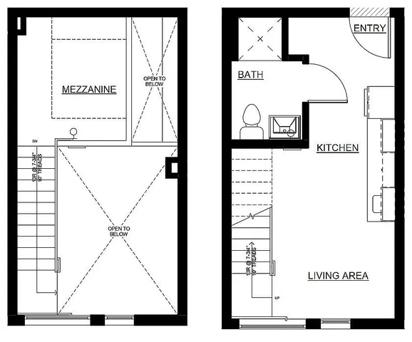 one bedroom floor plan at koz on 4th