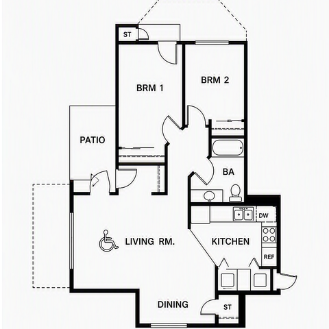 2x1 floorplan