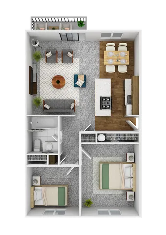 two bedroom floor plan creston villas