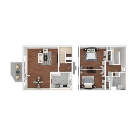 2 Bedroom, 1 Bath