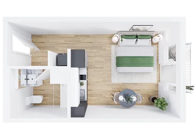 0x1C - 3D Floor Plan