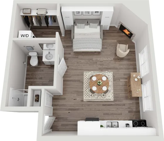 1E 3D Floorplan
