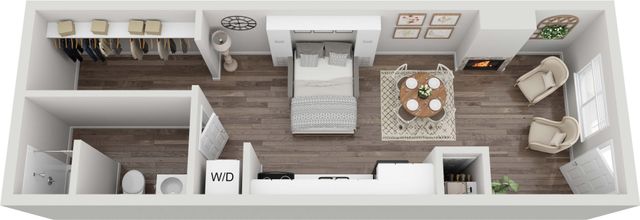 1R 3D Floorplan